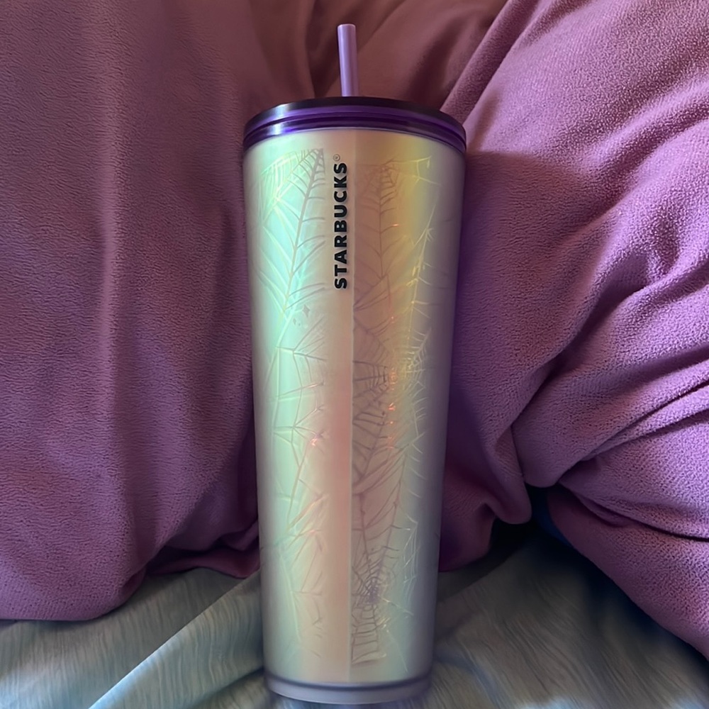 Starbucks spiderweb 🕸️ soft touch 24oz tumbler RARE